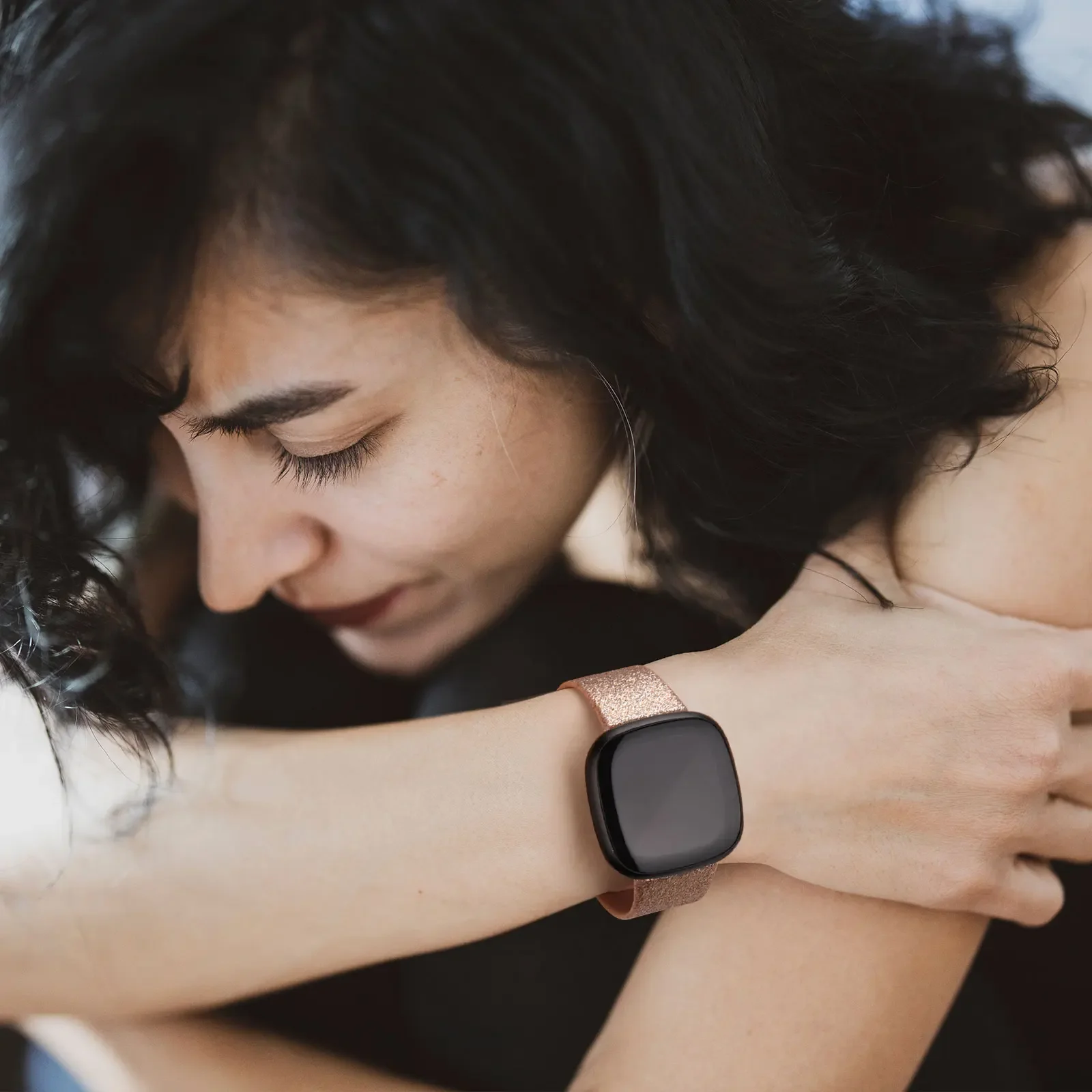 حزام ساعة من السيليكون لساعة Fitbit Versa 3 حزام Smartwatch الرياضية لملحقات سوار المعصم المقاوم للماء من Fitbit Versa Sense