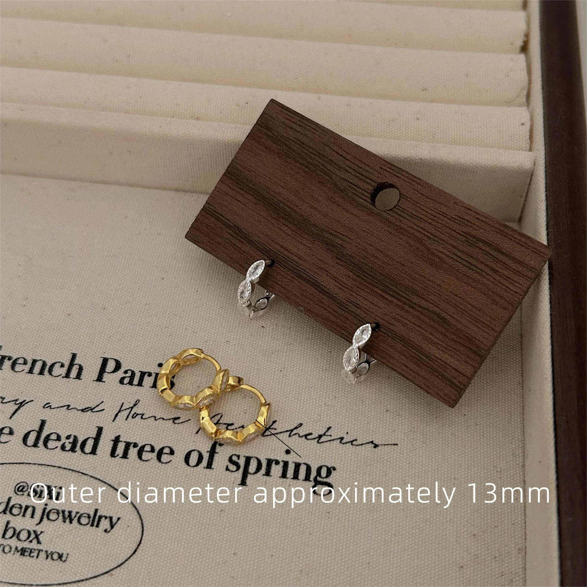 Earrings Silver 925 zircon Geometric circular simple unique elegant Jewelry Women's Stud Earrings Pendientes Mujer JHE63