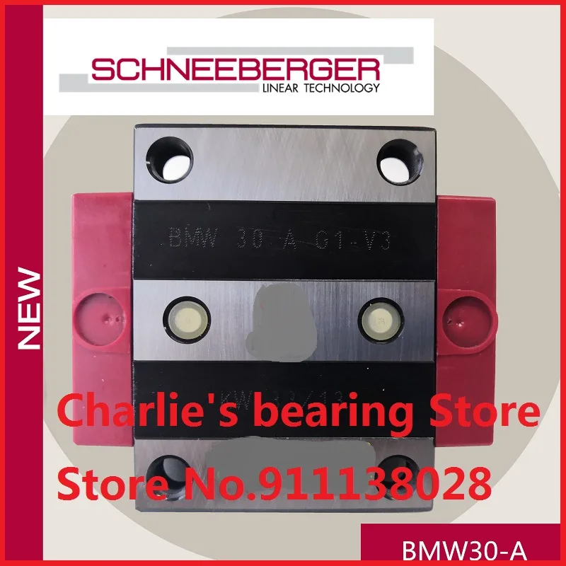 1pc 100% brand new original genuine SCHNEEBERGER Ball-MONORAIL block BMW30A(BMA30)