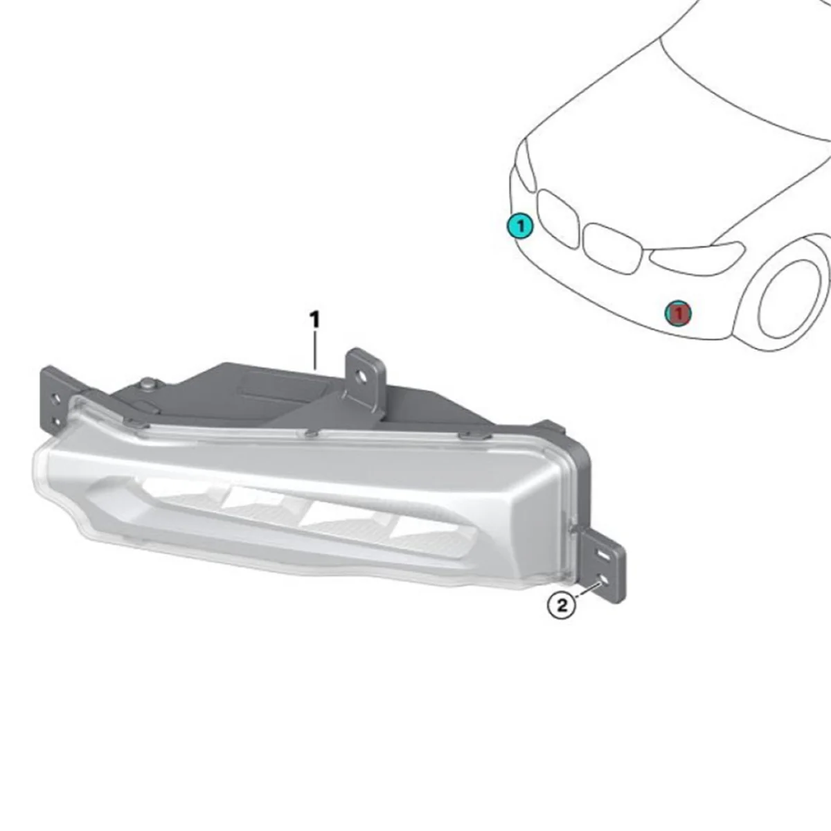 1Pair Front Bumper LED Fog Lights 63179492771 63179492772 for BMW X3 G01 F97 X4 G02 2017-2021 DRL Daytime Running Lamp