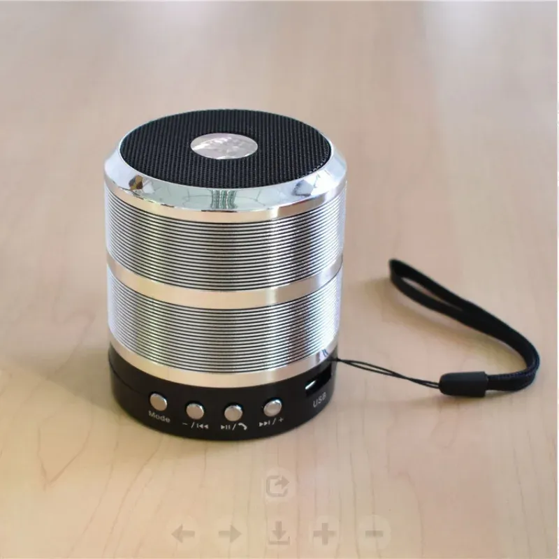  Portable Wireless Bluetooth Speaker with Built in Large Capacity Battery Can Play for A Long Time Suitable for Outdoor Camping 
