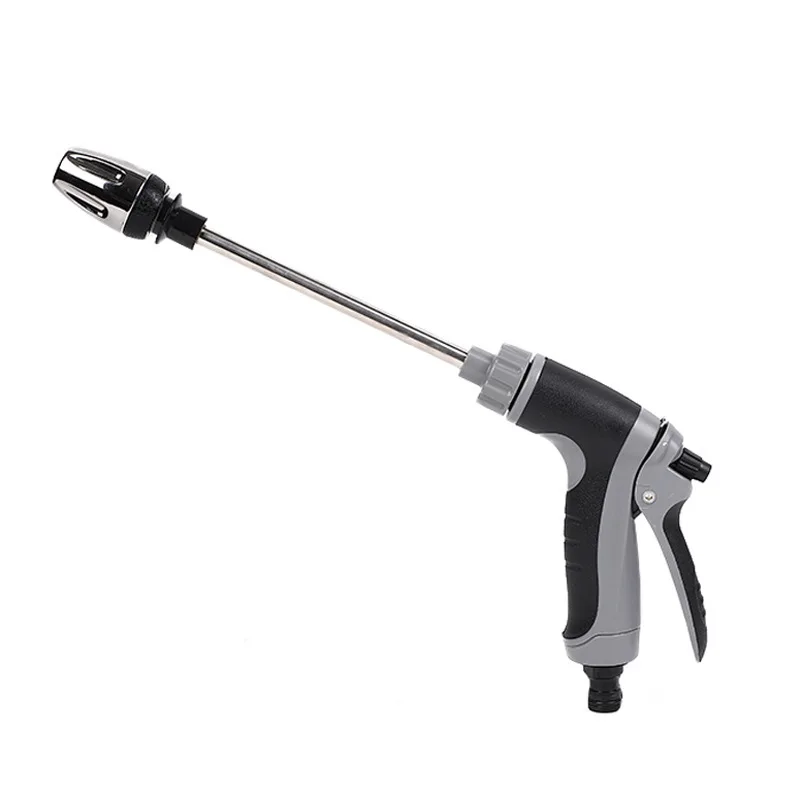 High Pressure Long Rod Car Wash Gun Home Use Metal Extended Pole Gripped Handle Car Wash Water Gun