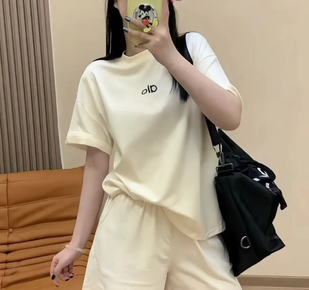 2026 Spring Summer 2026 New Letter Printing Short-sleeved T-shirt Trendy Temperament Casual Versatile