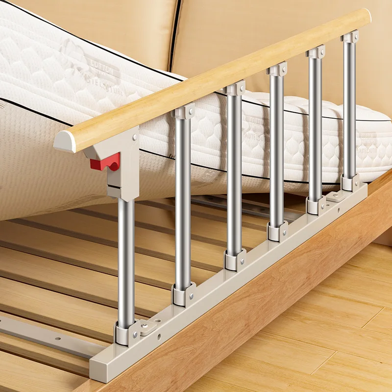 Home Foldable Bed Guard Rail With Hand Grip For Bedroom Bed Protection