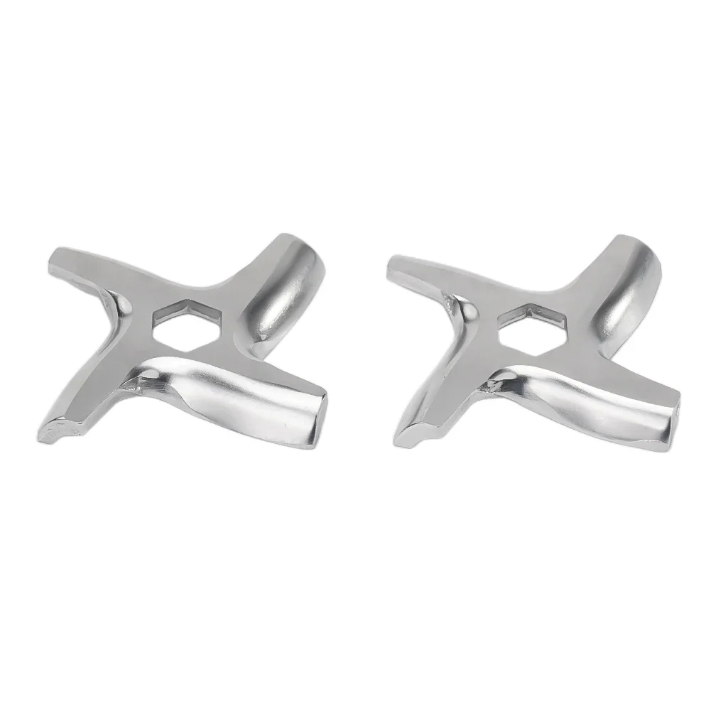 2pcs Meat Grinder Plate Blade #5 Mincer Accessories Spare Parts For Moulinex Meat Grinder Kitchen Equipment Parts