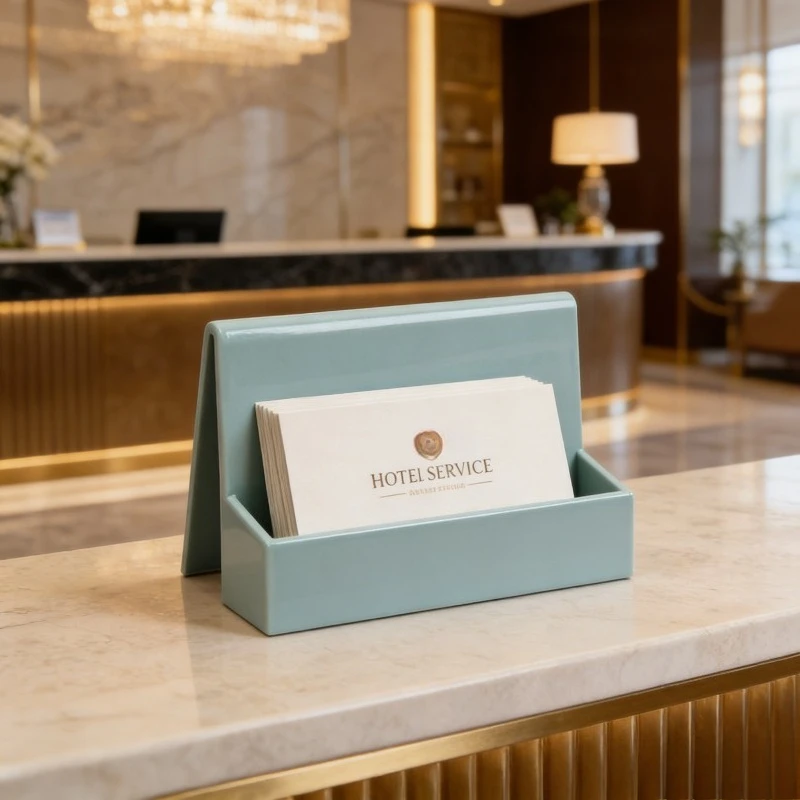 1 Pcs Creative Women Business Card Holder Desktop Storage Box Display Stand for Office Business Exhibition Use