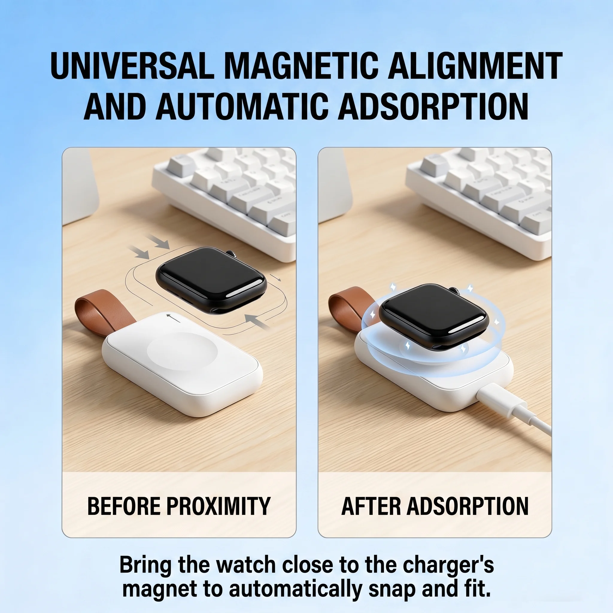 USB Wireless Magnetic Charging - Watch Charging Dock recension och pris