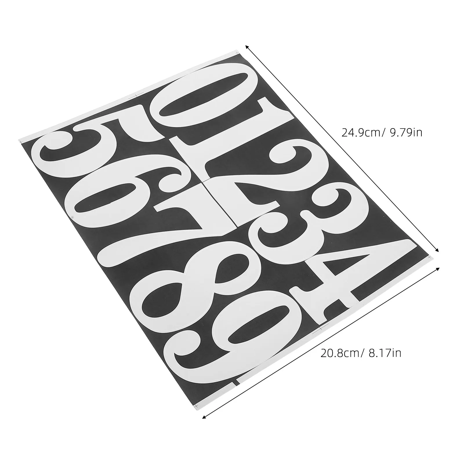 8Sets Self-Adhesive Mailbox Stickers Waterproof Number Stickers for Outdoor House Address Numbers Front Door Apartment Number