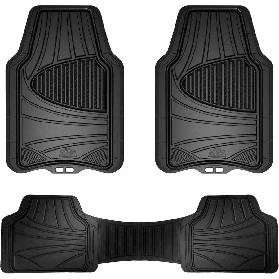 

Коврики AllSeason из 3 предметов, универсальные коврики для легковых автомобилей, грузовиков, внедорожников, черные