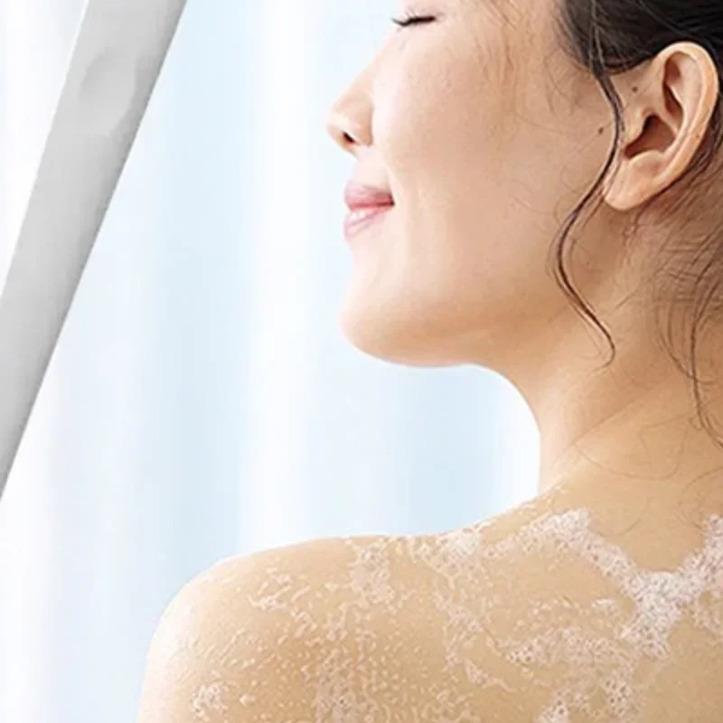 حمام لينة الظهر فرشاة تنظيف حمام دش الإسفنج لفرشاة تنظيف مع مقبض التقشير فرك الجلد مدلك الظهر غسالة #4