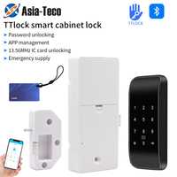 Fingerprint Smart Drawer Lock Electronic RFID 13.56MHz IC Cabinet Lock TTLock App Unlock Intelligent Keyless Sensor Install Easy