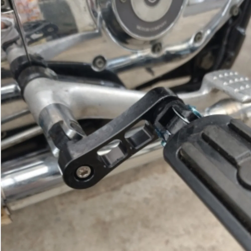 Motorcycle Universal Adjustable Passenger Footpegs Mount Kit Highway Pegs Male Mount Foot Peg Clamp Support Extensions Bracket