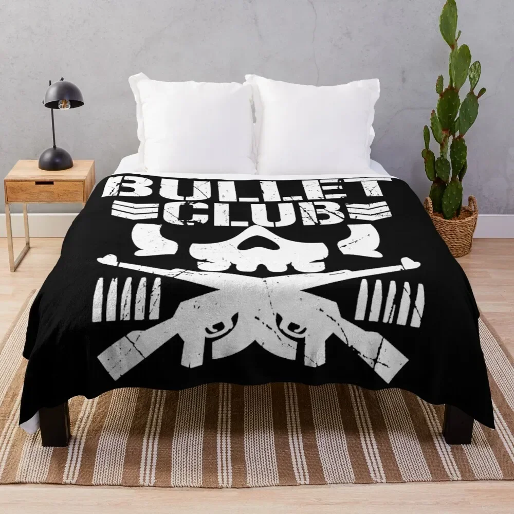 

Bullet Club Throw Blanket halloween Luxury Throw Soft Plaid Cute Plaid Blankets