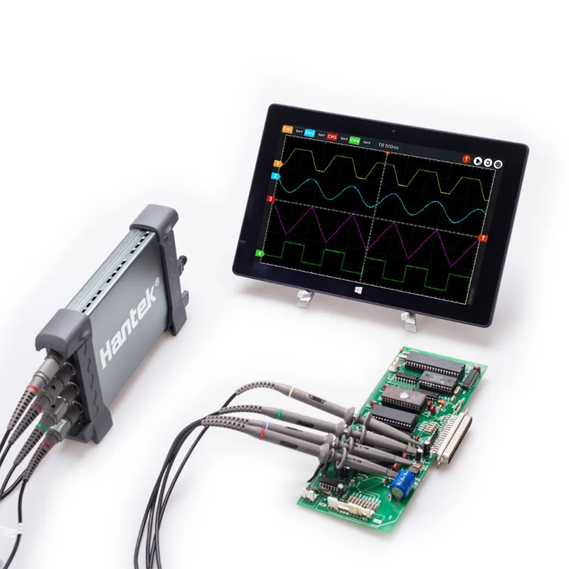 Imagem -05 - Osciloscópio de Armazenamento Digital pc Usb Portátil Canais 70mhz Bandwidths Win10 Carro Instrumento de Diagnóstico 6074be 6204be 6254be