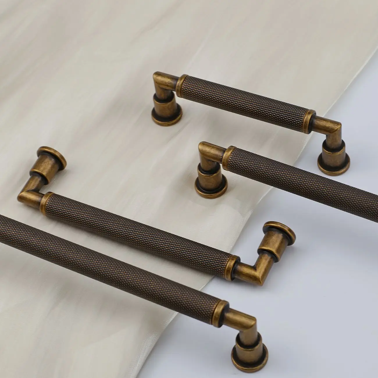 ZIMIR brass embossed furniture handles, wardrobe handles, cabinet handles, drawer handles, suitable for home living rooms