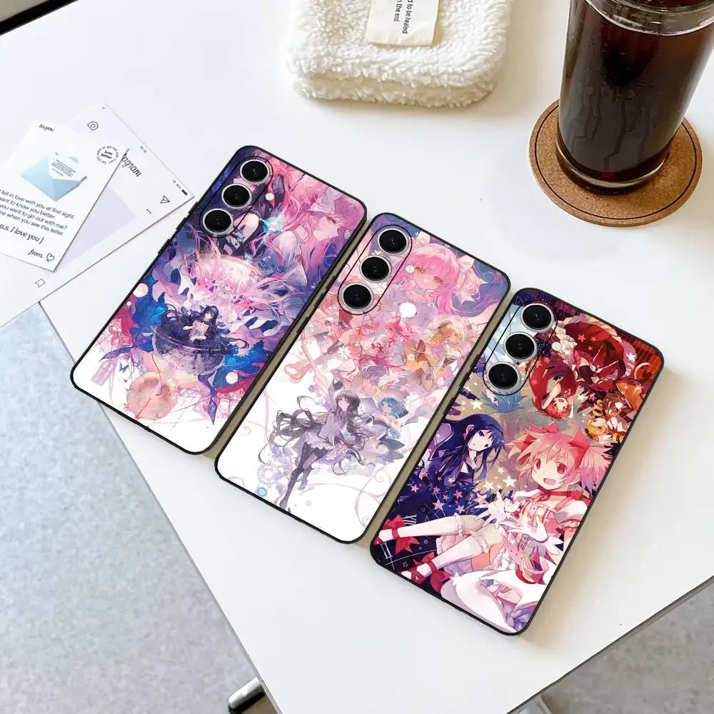 Cartoon Puella Magi Madoka Magica Phone Case For Samsung S 24 fe 25 Ultra plus 20 lite 21 30 22 23 24 22 Ultra 5G Fundas