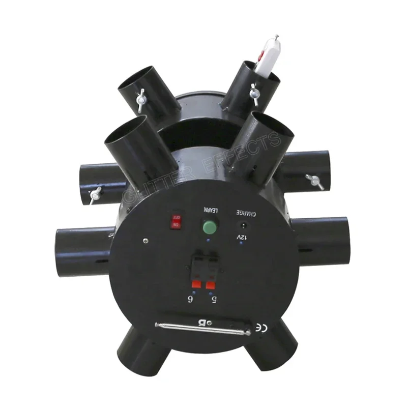 ELT02R-B Fontaine Froide Pyro Sans Fil À Distance Rotative Machine Double Roue Scène De Mariage Pyrotechnie Froide enquêter D'artifice Système De Tir