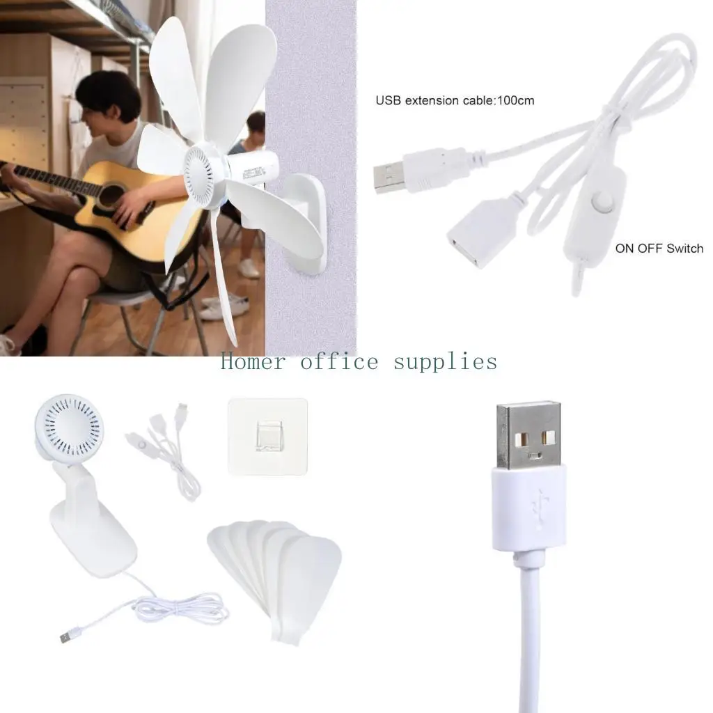 

K43B USB Wall Fan Space Saving 16.5Inch USB Cooling Fan for Kitchen Garage