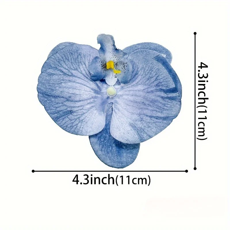 4pcs Orchid Flower Hair Clips - Vibrant Multicolor Artificial Hairpins for Weddings, Photo Shoots & Everyday Use