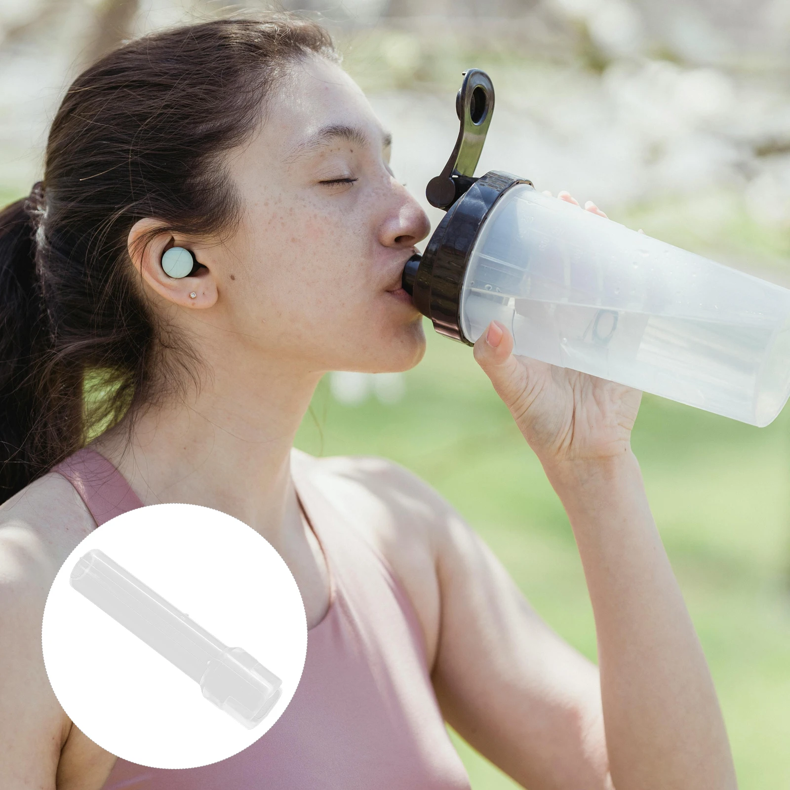 

6pcs Reusable Silicone Replacement Set For Tumblers Straight Smoothie Straws Juice Bottle Accessories Water Straw Part Belly Cup