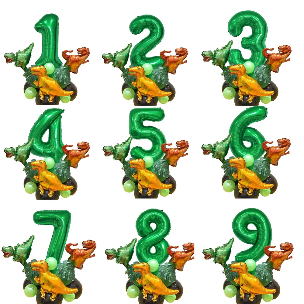 16PCS/PACK Dinosaur Pillar Party Decoration Balloon Set