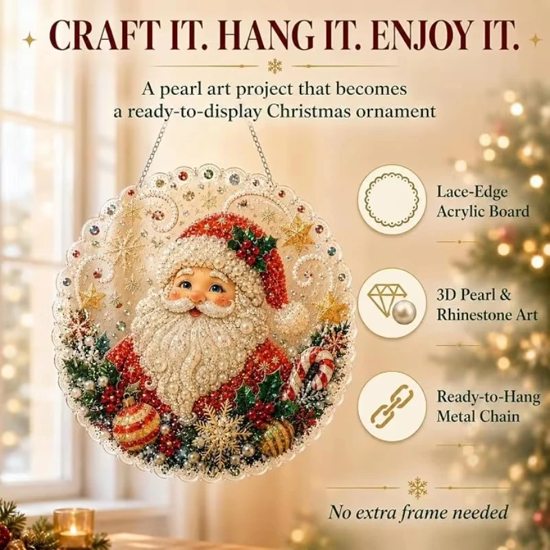 Weihnachts-Perl-Diamant-Malere – Art Craft Kit Bewertung und Preis