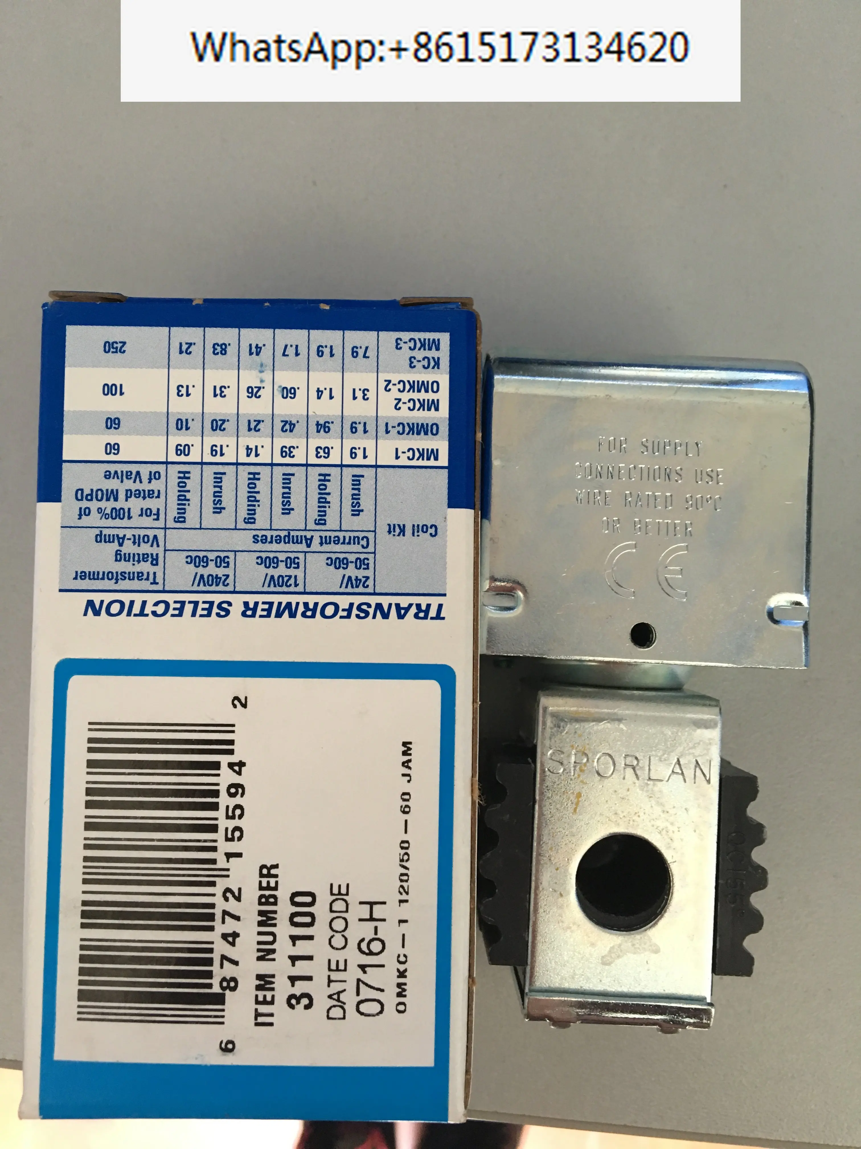 

SPORLAN Poland OMKC-2 XUP XUJ XRN solenoid valve coil MKC-1 MKC-2 OMKC-1