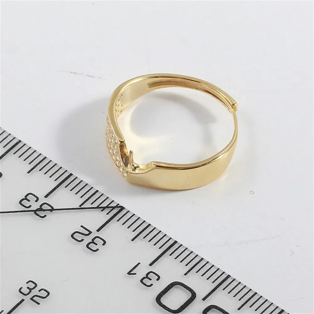 Solid S925 Sterling Silver Pearl Ring Settings Findings & Accessories  for Jewelry Making Bulk Wholesale Craft Supplies No Pearl