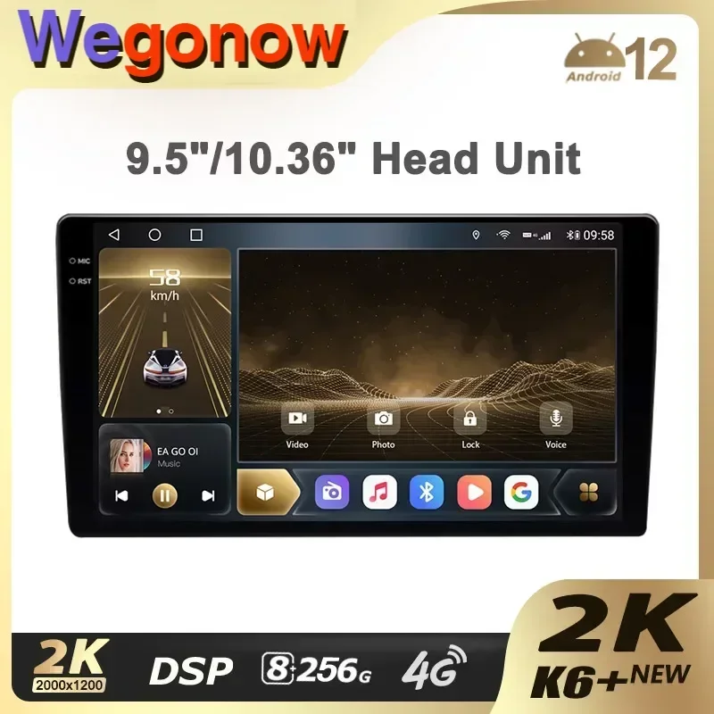 Ownice K6+ 2K for Toyota Volkswagen Hyundai Kia Renault Suzuki Honda Audi Lada Nissan Car Radio Multimedia Navi GPS Android 12.0