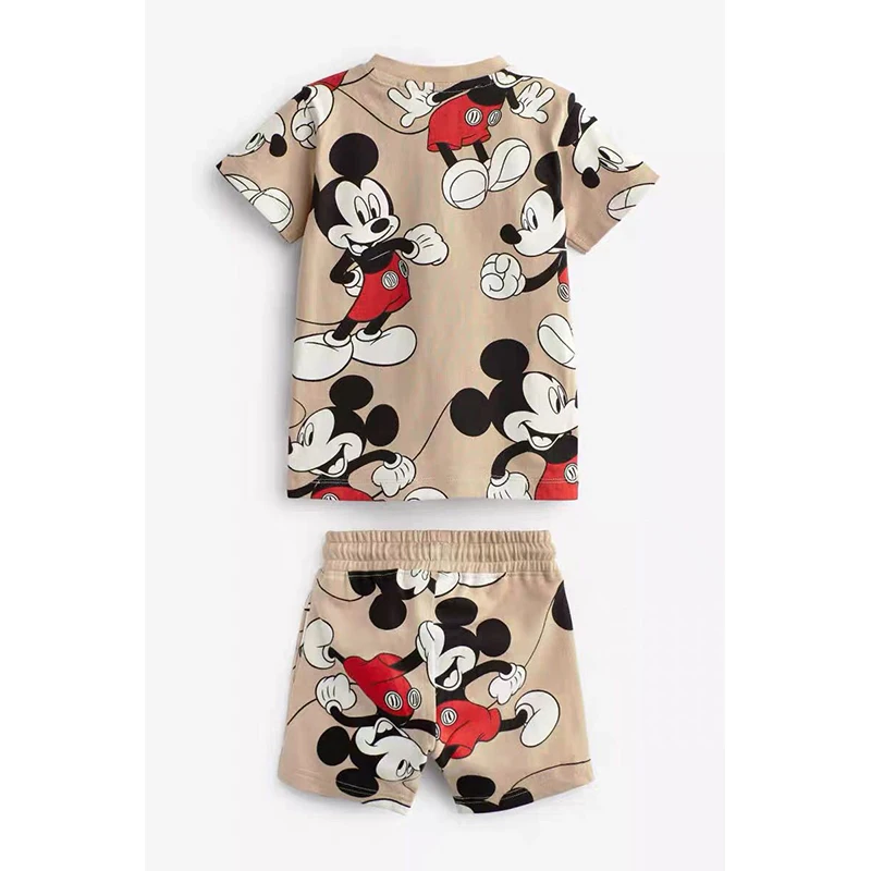 Kids Boy Boutique Outfits Mickey Mouse Summer Clothes for Boys Clothing Sets Toddler Boy Tracksuit Little Boy Set T Shirt+Shorts