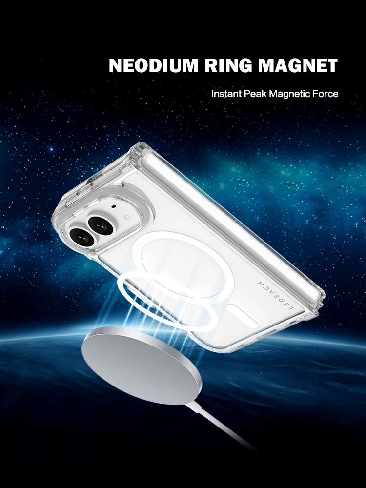 Für iPhone 18 Ultra Hülle Magnetische Hartabdeckung TPU+PC Klare Sturzsichere Handyhülle Für iPhone 18 Ultra – Detail 7