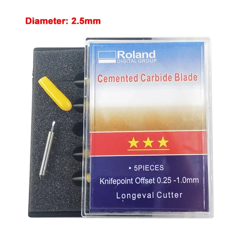 Dia 2.5mm GCC Juguar Cutting Blade Expert 24LX / AR-42 / J5-132C / 132S Vinyl Plotter Cutter Roland Knife 30/45/60 Degree