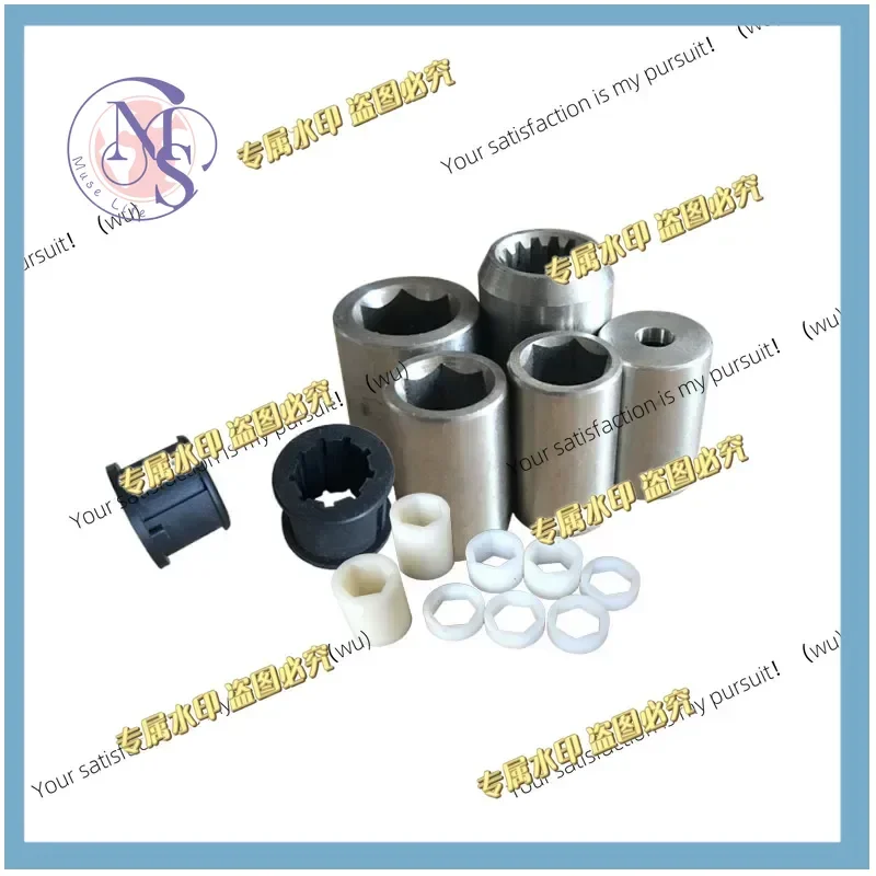 1pcs Stainless Steel Deep Well Pump Accessories Submersible pump bushing shaft Rubber Bearing Coupling