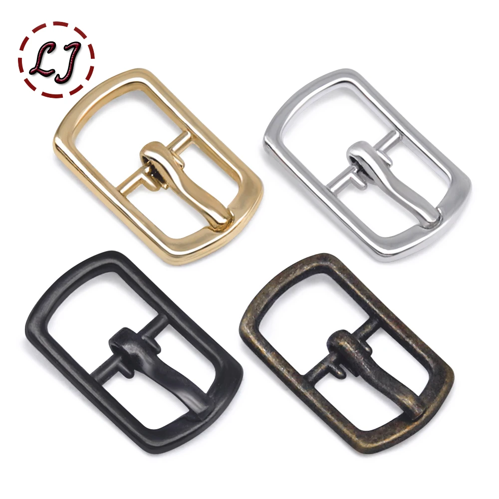 New 30pcs 8mm Silver Gold Bronze Small Metal Pin Buckles For Shoes Belt Garment Accessories Doll DIY Crafts Handmade Sewing