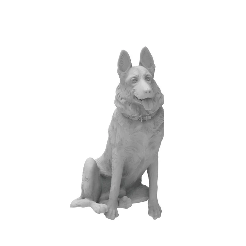 Impressão em resina 3D Freedom, kit de modelo animal F 616007   Wolfdog alemão - posição sentada (para motocicleta R75) 1/16