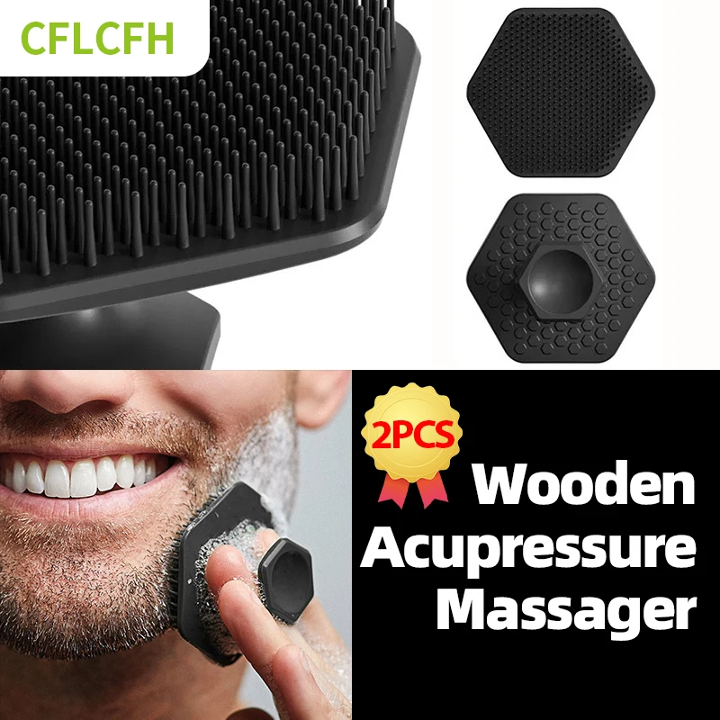 

Facial Cleaning Brush Exfoliating Cleanser Silicone Brush Body Cleansing Men Miniature Face Deep Clean Shave Massage Scrubber