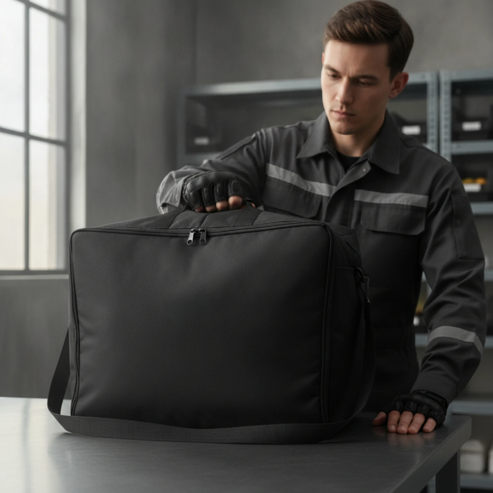 Traffic Safety Gear Carrying Bag Portable Safety Equipment Bag Easy Access Versatile for Roadside Workers