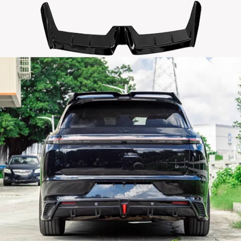 

Suitable for ideal L6/L7/L8/L9 carbon fiber pattern ABS sport rear wing luggage lip spoiler