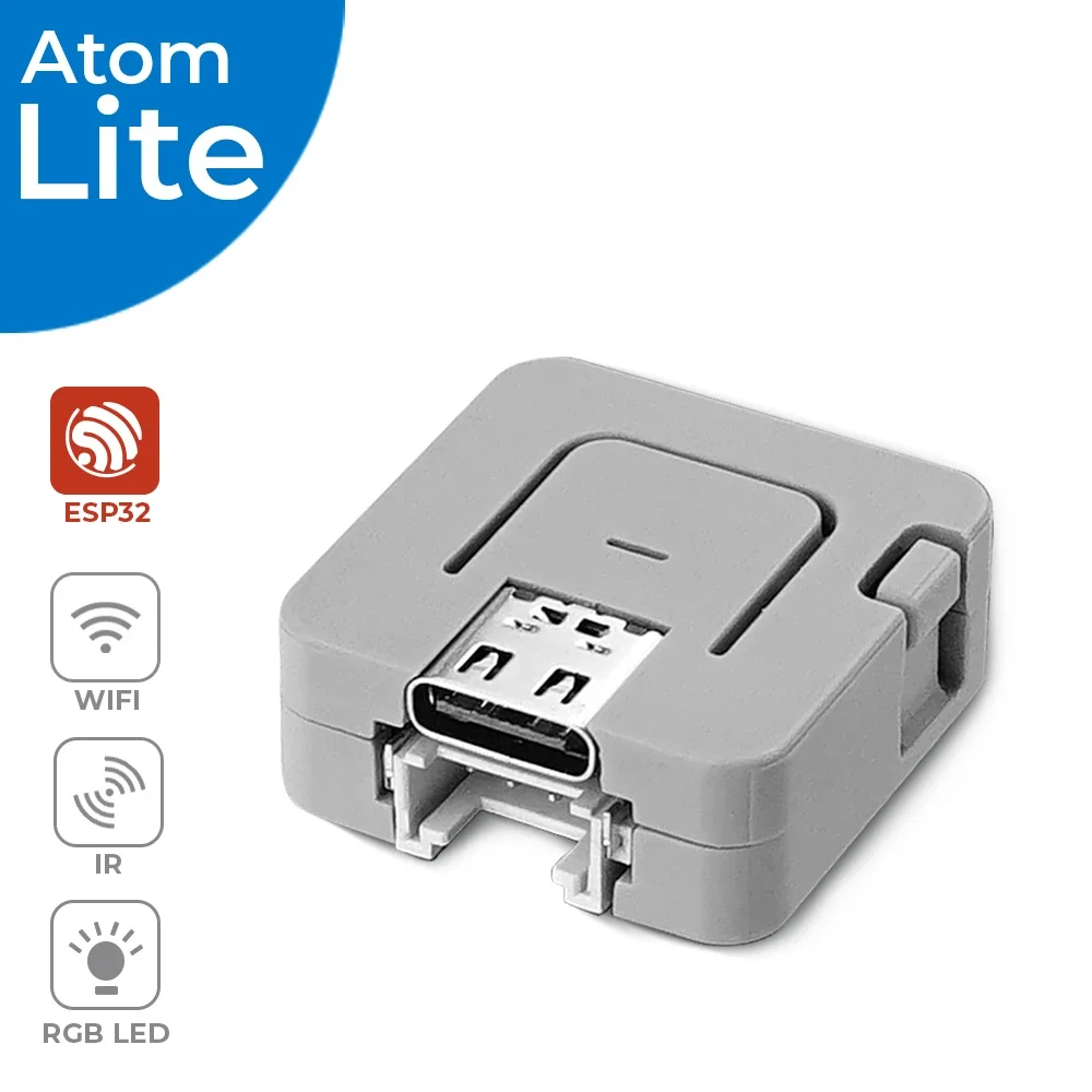 M5Stack ATOM Lite ESP32 Development Board Mini IoT Controller 240MHz Dual Core 4MB Flash WiFi Bluetooth Arduino DIY Kit