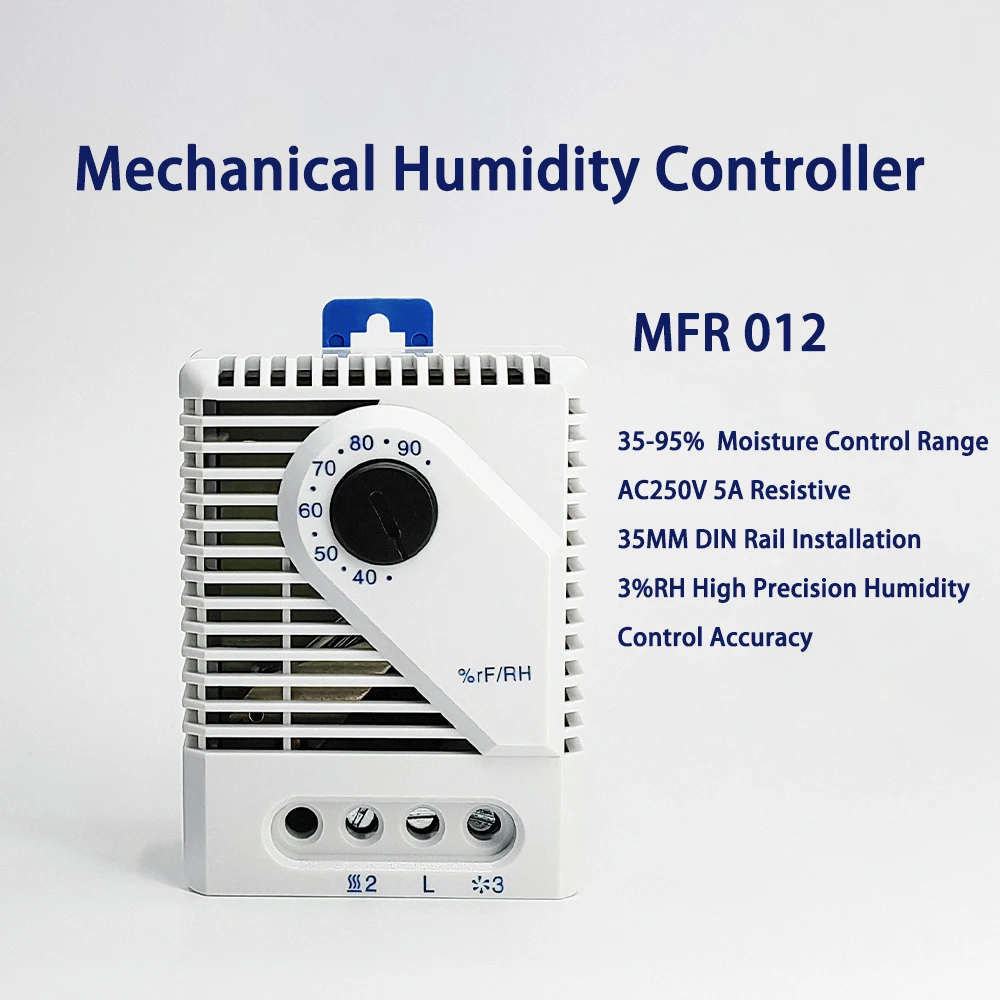 MFR012 Adjustable Mechanical Humidity Controller 35%-95% Moisture Control Industrial Cabinet Temperature and Humidity Controller