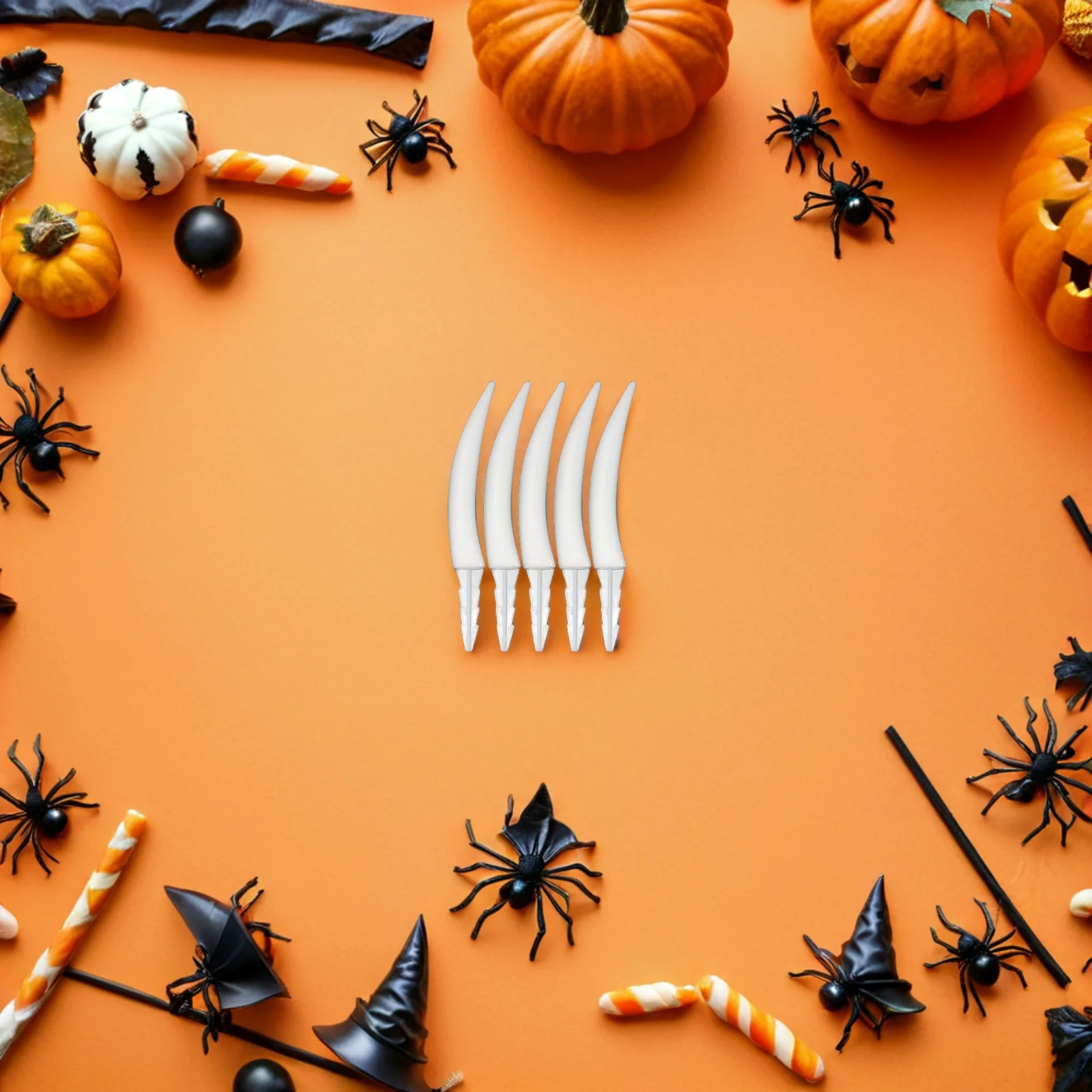 

20 шт., тыквенные зубы на Хэллоуин, жуткие тыквенные клыки, сделай сам, Джек О, фонарь, украшения для домашней вечеринки, школьные мероприятия