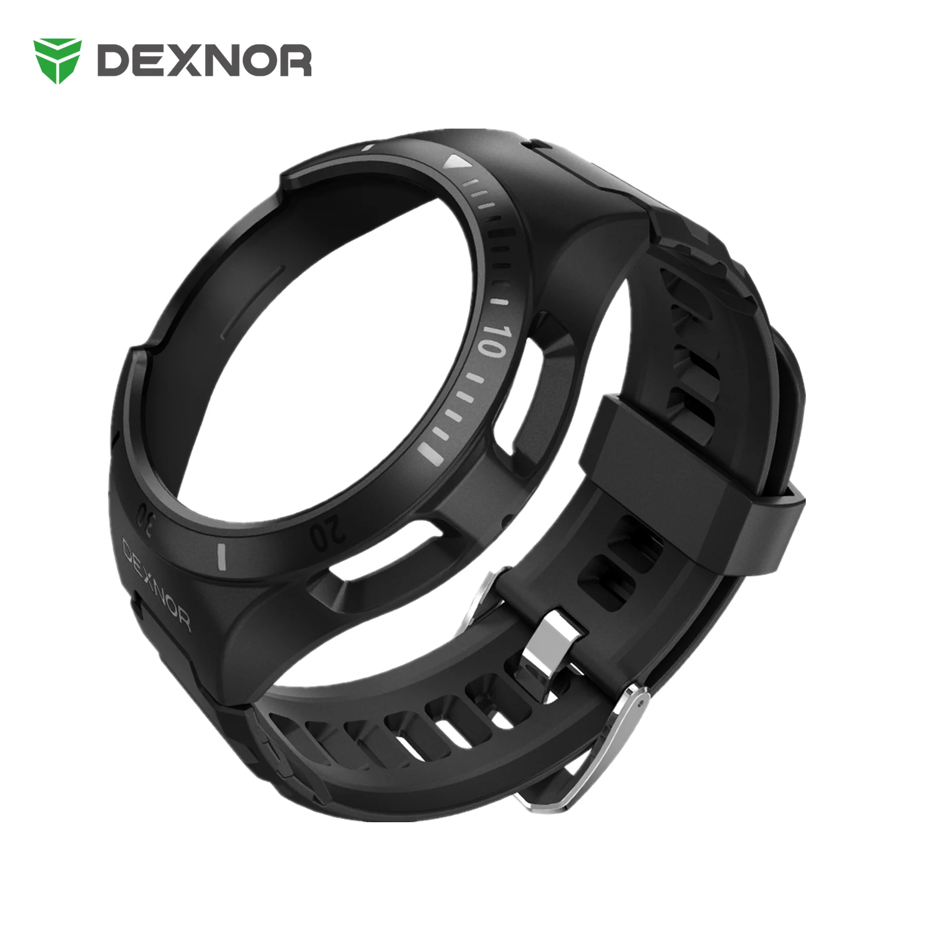 Sports Band For Samsung Galaxy Watch6 Classic with Case 43mm Adjustable Watch Band Rugged Grade Shockproof uni-body design Cover