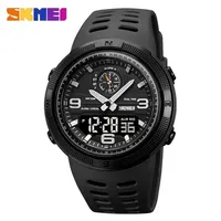 SKMEI 1655 Sport Digital Watch for Men LED Dual Display Military Waterproof Student Exploration Electronic Mens Wristwatch 1251