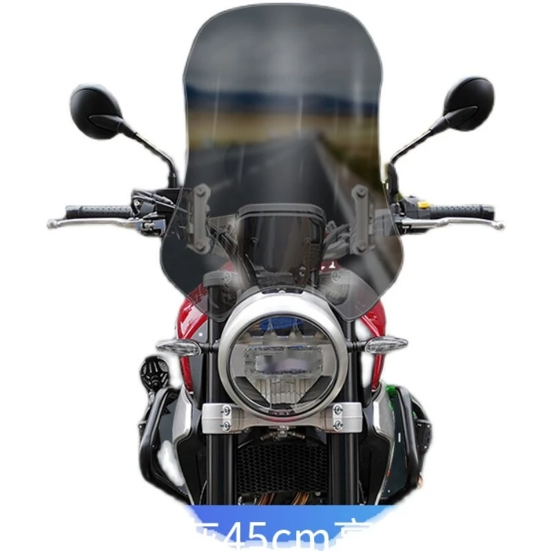 Motorcycle Windshield for Kove 500F Front Windscreen Deflector Heightened Touring Extension Accessories