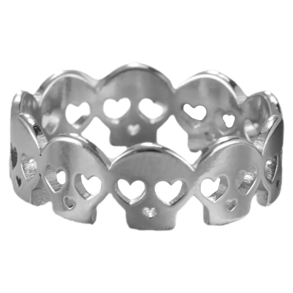 Gothic Skull Finger Ring Metal Ring Durable Comfortable Casual Halloween Finger Jewelry Skull Rings Rings for Women