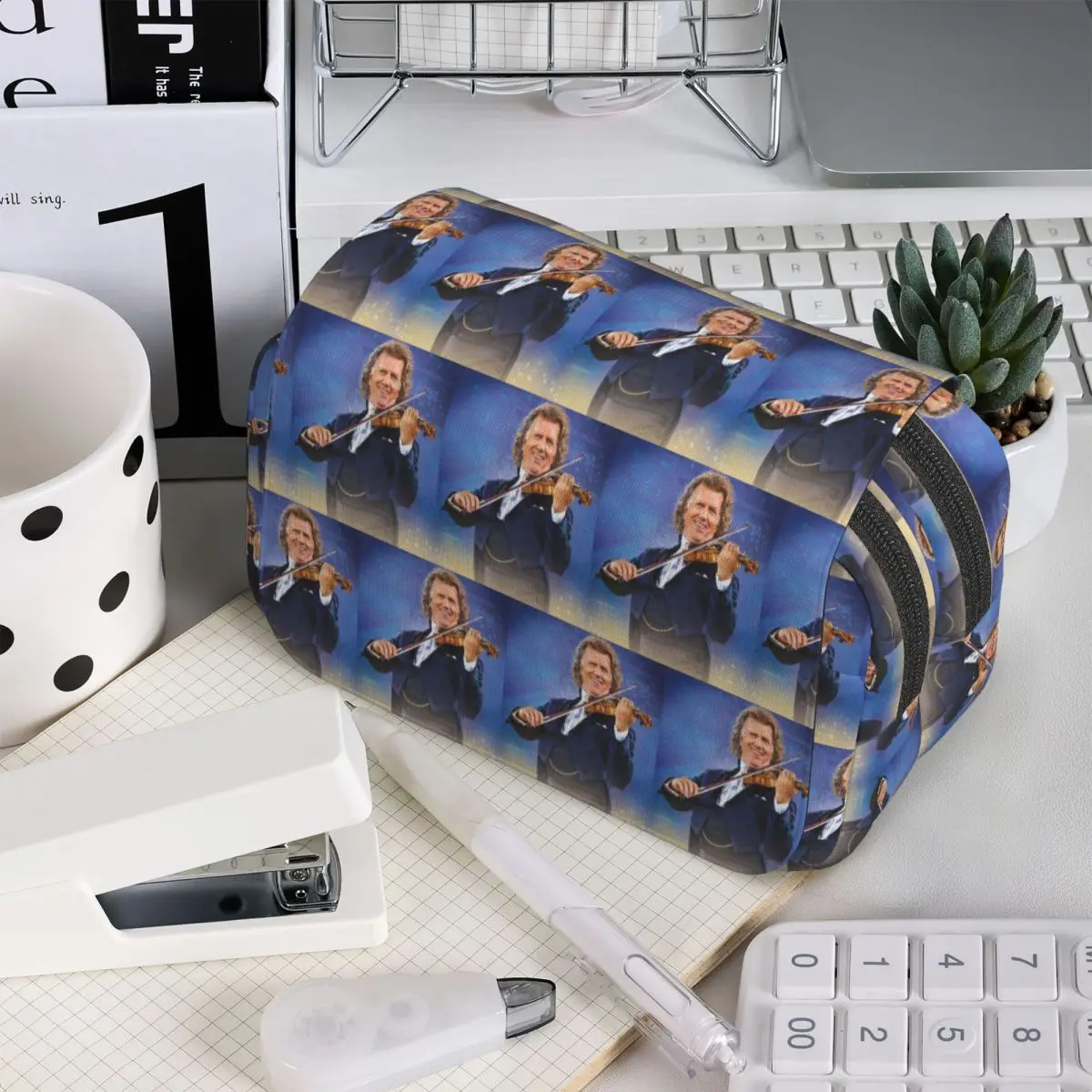 Estuche para lápices de Andre Rieu, el mejor de Andre Rieu, caja para lápices para estudiantes, bolsa para lápices, suministros de papelería, bolsa para guardar bolígrafos