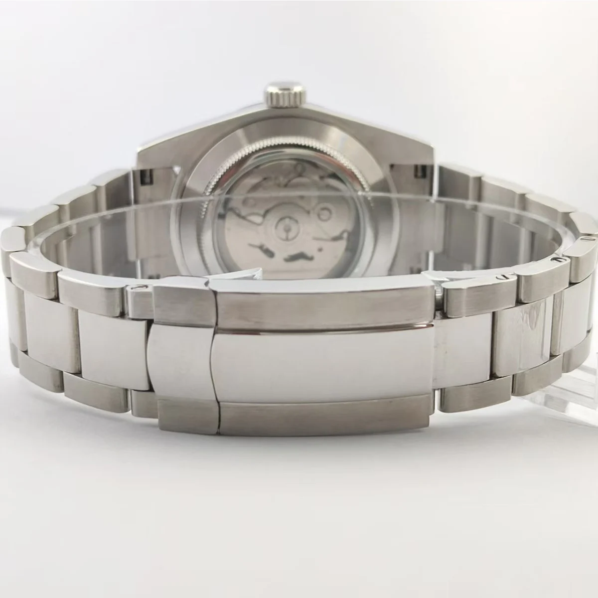 Cassa dell'orologio NH35 da 39 mm Chi importa sono già tardi Orologio con testo blu Quadrante in vetro zaffiro Orologio da uomo di lusso