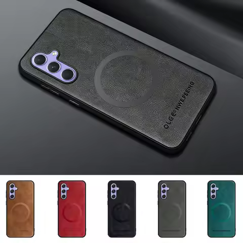 Magnetic Case For Samsung Galaxy A55 A54 A53 A52 A34 A35 A25 A23 A15 A16 A33 A22 A32 5G Magsafe Case Cover A05S A24 A14 A13 4G
