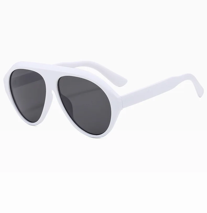 Übergroße Pilot Sonnenbrille Frau Luxus Marke Vintage Ein Stück Sonnenbrille Für Dame Beliebte Großen Rahmen Shades Brillen UV400 – Detail 14