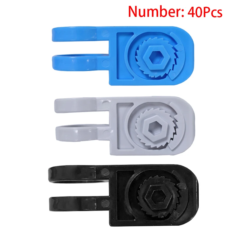 

40 Pcs Electric Fence Insulator Composite Insulator Intelligent Pulse Electric Fence Tightener Terminal Rod Insulator